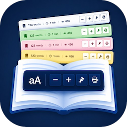 Reading Tools: Word Count & View Counter with Accessibility Tools icon