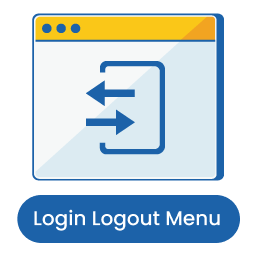 Login Logout Menu icon