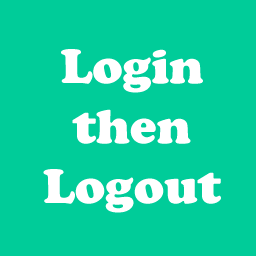 Login or Logout Menu Item icon
