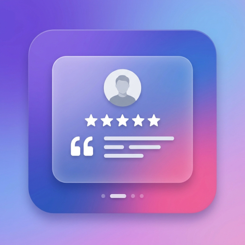 LR Testimonials with slider icon