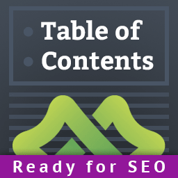 LuckyWP Table of Contents icon