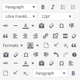 Manage TinyMCE Editor icon