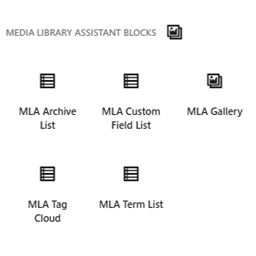 Media Library Assistant Blocks icon