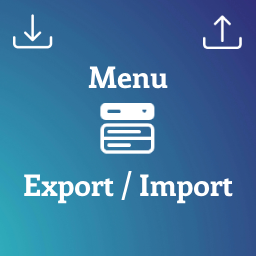 Menu Export Import icon