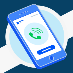 Mobile Contact Line icon