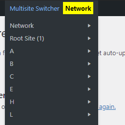 Multisite Dashboard Switcher icon