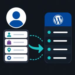 My Account navigation to menu icon