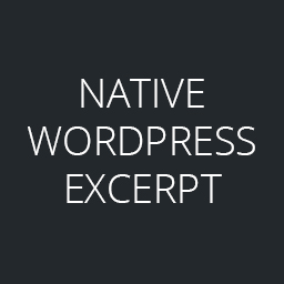 Native WP Excerpt icon