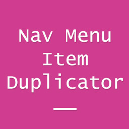 Nav Menu Item Duplicator icon