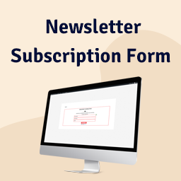 Newsletter Subscription Form – User Subscriptions Form, Capture Email icon