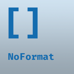 No Format Shortcode icon