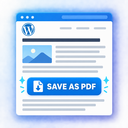 PostPDFButton – Add PDF Button to posts and pages icon