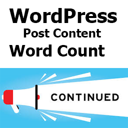 Post Content Word Count icon