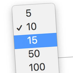 Posts Per Page Changer UI icon