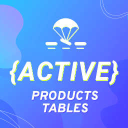 Active Products Tables for WooCommerce. Use constructor to create tables  icon