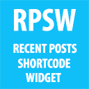 Recent Posts Shortcode & Widget icon