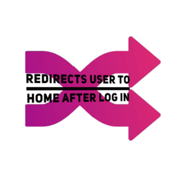 Redirect User to Homepage after log in icon