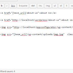 Relative URL ShortCode icon