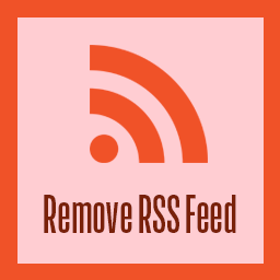 Remove RSS Feed icon
