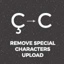 Remove Special Characters on Upload icon