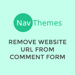 Remove Website Url From Comment Form icon