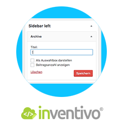 Remove Widget Title | inventivo icon