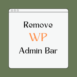 Remove WP Admin Bar icon