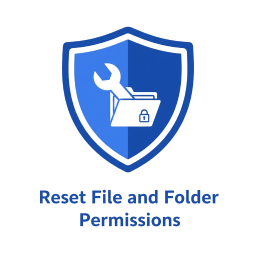 Reset file and folder permissions icon