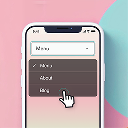 Responsive Mobile Select Menu icon