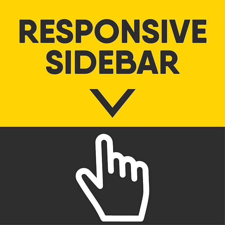 Responsive Sidebar icon