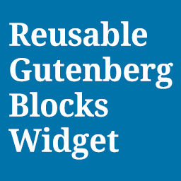 Reusable Gutenberg Blocks Widget icon