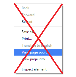 Right Click Disable Orignal icon