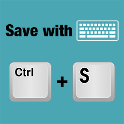 Save with keyboard icon