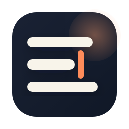 Stroke by stroke typing effect Block icon