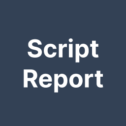 Script Report icon