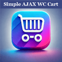 Simple AJAX WC Cart icon