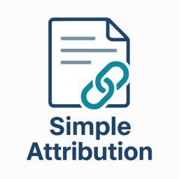 Simple Attribution icon