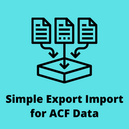Simple Export Import for ACF Data icon