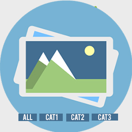 Simple Gallery with Filter icon
