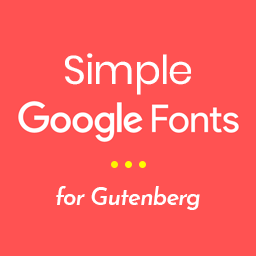 Simple Gutenberg Google Fonts icon
