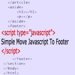 Simple Move Javascript To Footer icon