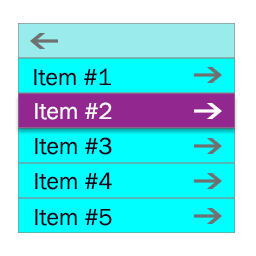 Simple Nested Menu icon