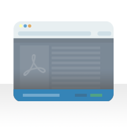 Simple PDF bar icon