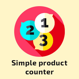 Simple product counter icon