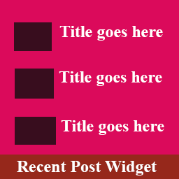 Simple Recent Post Widget icon