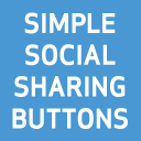 simple social sharing buttons icon