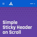 Simple Sticky Header on Scroll icon