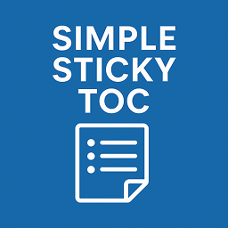 Simple Sticky TOC icon