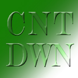 Simple Text Only Countdown icon