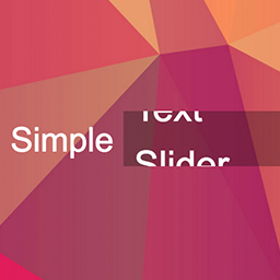 Simple Text Slider icon
